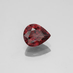 1.33캐럿 천연 갈색빛 레드 스피넬, 배 모양, 7.5×6.3 mm, VVS-VS