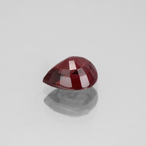 1.33캐럿 천연 갈색빛 레드 스피넬, 배 모양, 7.5×6.3 mm, VVS-VS