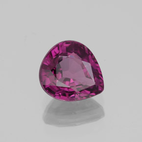 1.17캐럿 천연 퍼플 로즈 스피넬, 배 모양, 6.8×6.1 mm, VS