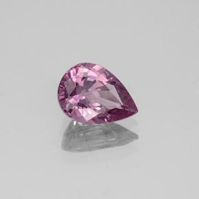 1.33캐럿 천연 바이올렛 로즈 스피넬, 배 모양, 8.3×6 mm, VVS-VS