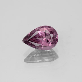 1.42캐럿 천연 핑크빛 로즈 스피넬, 배 모양, 8.6×5.8 mm, VS