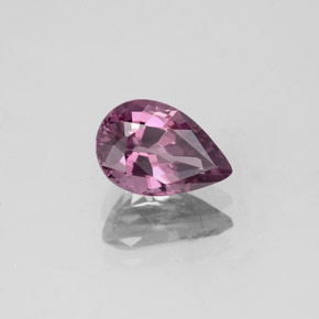 1.42캐럿 천연 핑크빛 로즈 스피넬, 배 모양, 8.6×5.8 mm, VS