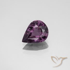 1.34ct 자연스러운 그레이프 퍼플 스피넬, 배 모양, VS