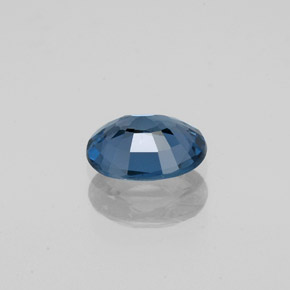 0.83캐럿 천연 깊은 녹청색 스피넬, 타원형 컷, 6.8×5.5 mm, VVS-VS