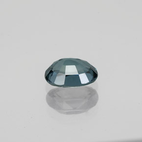0.99캐럿 천연 딥 블루 그린 스피넬, 타원형 컷, 6.8×5.2 mm, VS-SI