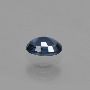 0.74캐럿 천연 딥 블루 스피넬, 타원형 컷, 6.3×4.3 mm, VS