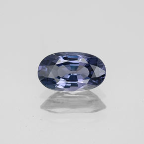 1.28캐럿 천연 바이올렛 블루 스피넬, 타원형 컷, 8.7×5.1 mm, VVS