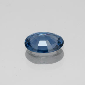 1.22캐럿 천연 녹청색 스피넬, 타원형 컷, 8.6×6.6 mm, VS