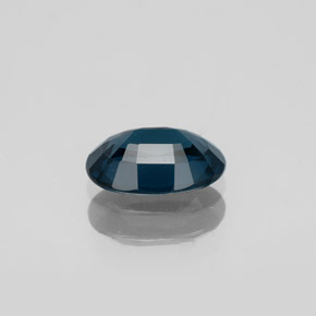 1.14캐럿 천연 깊은 녹청색 스피넬, 타원형 컷, 8.1×5.6 mm, VS-SI