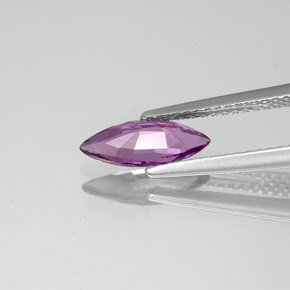 1.01캐럿 천연 핑크빛 바이올렛 스피넬, 마퀴즈, 10.6×4.2 mm, VS