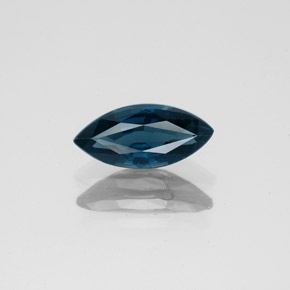 1.06캐럿 천연 녹청색 스피넬, 마퀴즈, 10×4.6 mm, VS