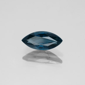 1.06캐럿 천연 녹청색 스피넬, 마퀴즈, 10×4.6 mm, VS