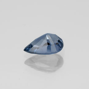 1.29캐럿 천연 깊은 녹청색 스피넬, 배 모양, 8.4×5.7 mm, VS