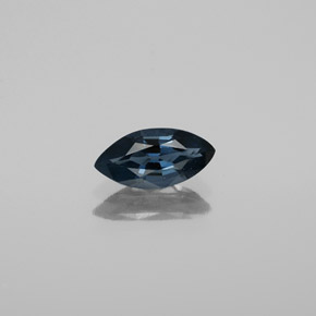 0.88캐럿 천연 깊은 녹청색 스피넬, 마퀴즈, 9.3×4.6 mm, VS