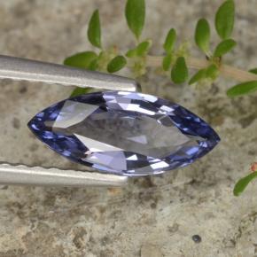 0.86캐럿 천연 푸르스름한 바이올렛 스피넬, 마퀴즈, 10.2×4.3 mm, VS-SI