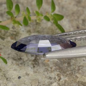 0.86캐럿 천연 푸르스름한 바이올렛 스피넬, 마퀴즈, 10.2×4.3 mm, VS-SI