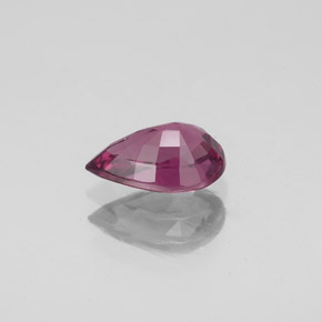 1.08캐럿 천연 핑크빛 퍼플 스피넬, 배 모양, 8.1×5.1 mm, VS