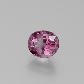 1.14캐럿 천연 보랏빛 핑크 스피넬, 타원형 컷, 6.5×5.6 mm, VVS-VS