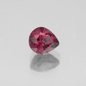 1.06캐럿 천연 보랏빛 레드 스피넬, 배 모양, 6.4×5.5 mm, VS