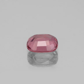 1.19캐럿 천연 핑크빛 레드 스피넬, 쿠션 컷, 6.8×5.8 mm, VS