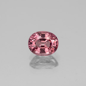 1.16캐럿 천연 레드 핑크 스피넬, 타원형 컷, 6.5×5.3 mm, VS