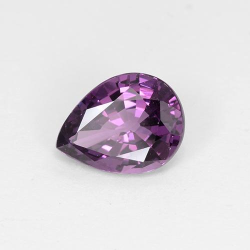 1.02캐럿 천연 분홍빛이 도는 포도 스피넬, 배 모양, 7.5×5.7 mm, VS
