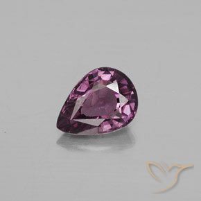 1.33ct 자연스러운 딥 퍼플 스피넬, 배 모양, VVS