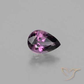 1.00캐럿 천연 딥 퍼플 스피넬, 배 모양, 7.8×5.4 mm, VVS
