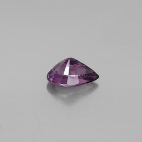 1.28캐럿 천연 미디엄 다크 퍼플 스피넬, 배 모양, 8.3×5.5 mm, VVS