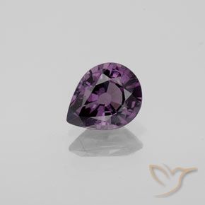 1.08ct 자연스러운 딥 퍼플 스피넬, 배 모양, VVS-VS