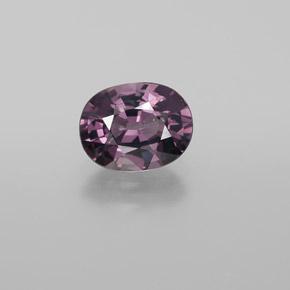 1.58캐럿 천연 미디엄 퍼플 스피넬, 타원형 컷, 7.9×6.1 mm, VVS
