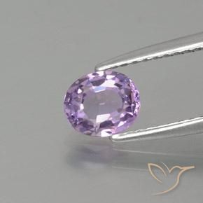 0.71ct 자연스러운 미디엄 바이올렛 핑크 스피넬, 타원형, VVS-VS