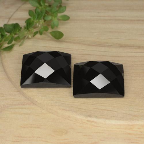 16.63캐럿 천연 검정색 스피넬 보석, 스퀘어, 11.7×11.7 mm, 불투명체