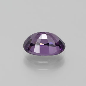 1.48캐럿 천연 딥 퍼플 스피넬, 타원형 컷, 8.1×5.7 mm, VVS