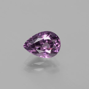 1.47캐럿 천연 미디엄 퍼플 스피넬, 배 모양, 8.5×6.1 mm, VS