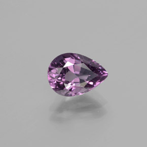 1.47캐럿 천연 미디엄 퍼플 스피넬, 배 모양, 8.5×6.1 mm, VS