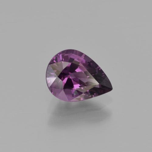 1.30캐럿 천연 그레이프 바이올렛 스피넬, 배 모양, 8×6 mm, VVS-VS
