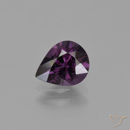 1.02ct 자연스러운 라즈베리 레드 퍼플 스피넬, 배 모양, VVS