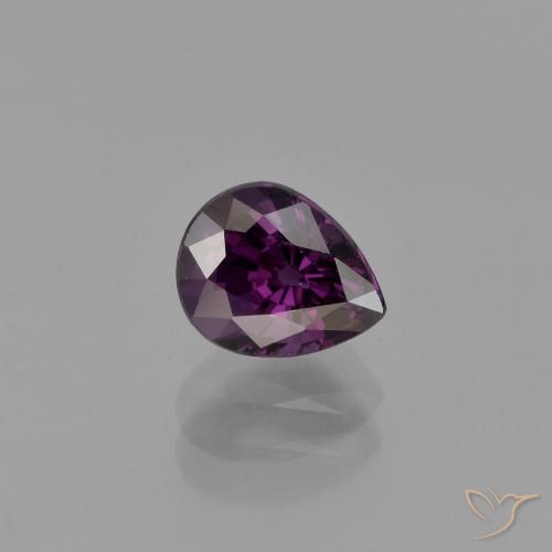 1.05ct 자연스러운 딥 퍼플 스피넬, 배 모양, VVS-VS