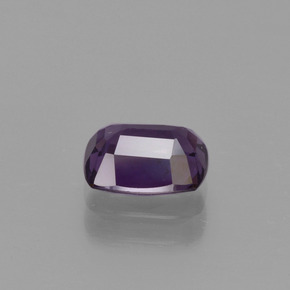 1.06캐럿 천연 딥 퍼플 스피넬, 쿠션 컷, 6.7×5.2 mm, VS