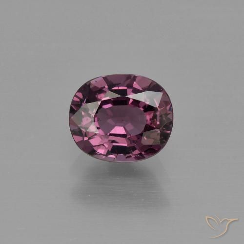 1.04ct 자연스러운 미디엄 퍼플 스피넬, 타원형, VS