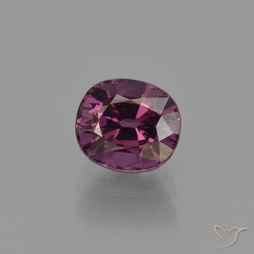 1.23ct 자연스러운 어두운 보라색 스피넬, 타원형, VS