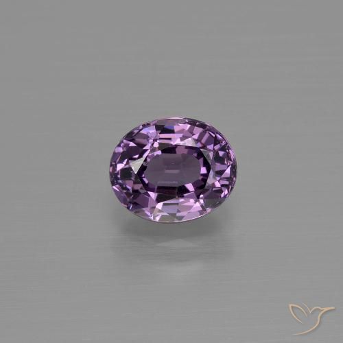 1.06ct 자연스러운 분홍빛이 도는 보라색 스피넬, 타원형, VS