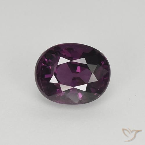 1.10ct 자연스러운 라즈베리 레드 퍼플 스피넬, 타원형, VS