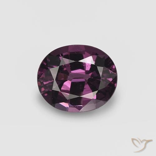 1.01ct 자연스러운 라즈베리 레드 퍼플 스피넬, 타원형, VVS-VS