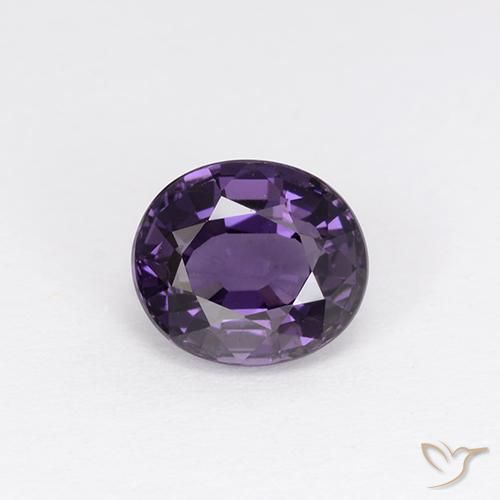 1.13ct 자연스러운 미디엄 바이올렛 스피넬, 타원형, VVS-VS
