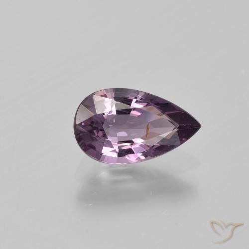 1.26ct 자연스러운 회색 빛이 도는 보라색 스피넬, 배 모양, VS-SI