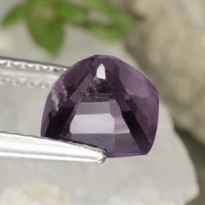 2.00캐럿 천연 딥 퍼플 스피넬, 쿠션 컷, 6.7×6.4 mm, VVS-VS
