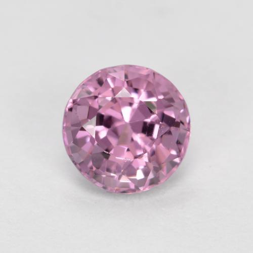 0.72캐럿 천연 라이트 레드 퍼플 스피넬, 라운드 컷, 5.12 mm, VVS-VS