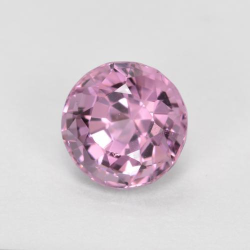 0.72캐럿 천연 라이트 레드 퍼플 스피넬, 라운드 컷, 5.12 mm, VVS-VS